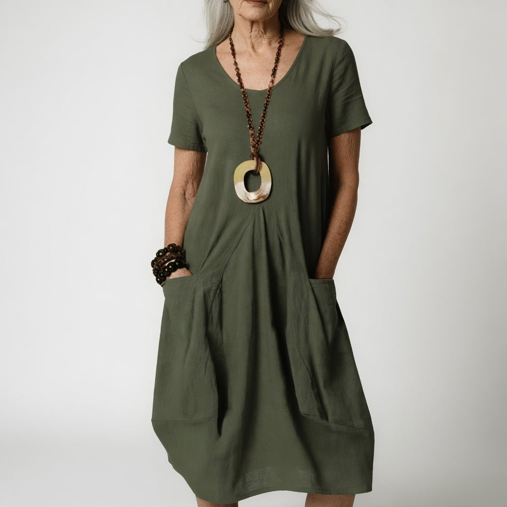 Céline™ — Vloeiende elegante jurk met een sublieme buik