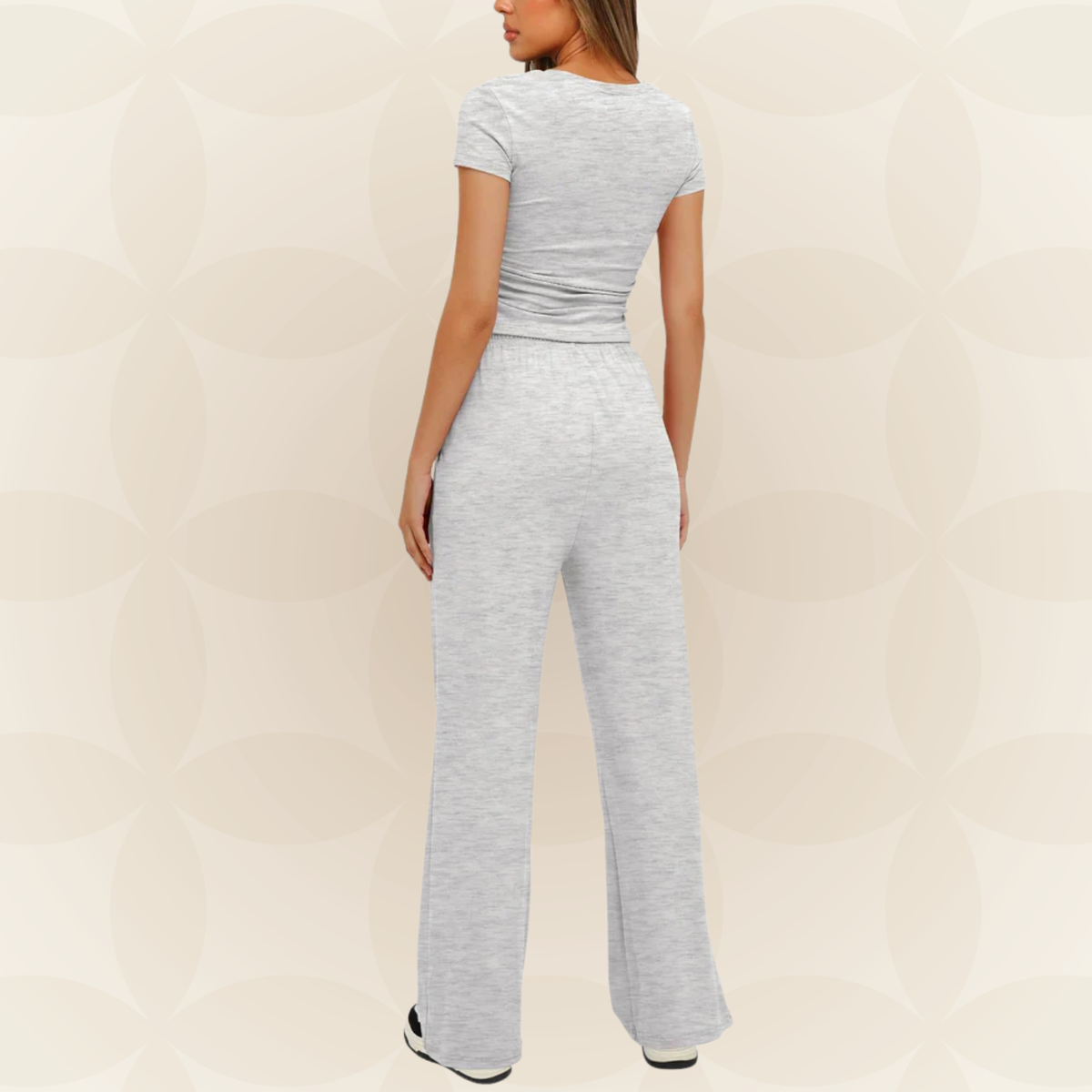 Monique - Effen Casual Tweedelige Zomersetje