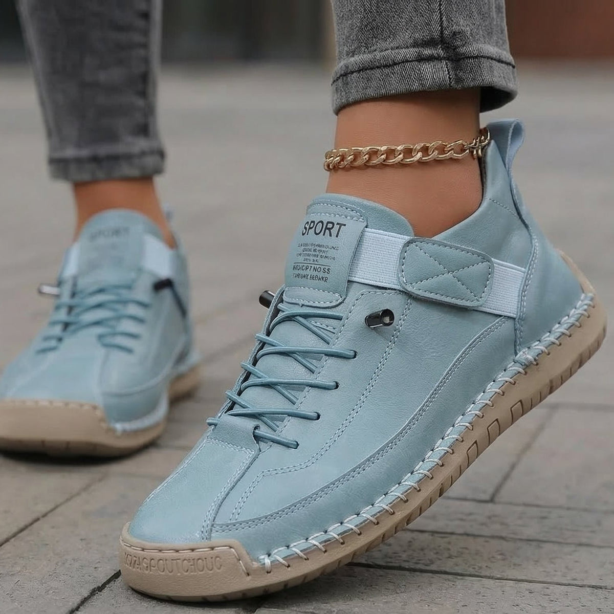 Gisela - Comfortabele orthopedische schoenen met leereffect