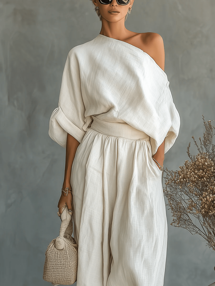 Mila™ | 2-delig set met bardot halslijn