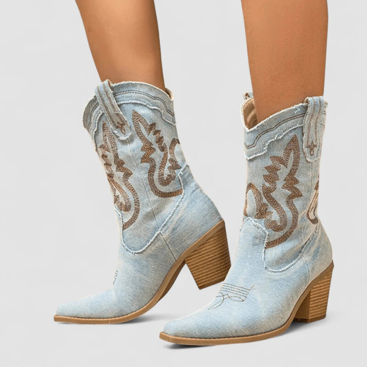 Selena β Orthopedische Denim Enkellaarsjes