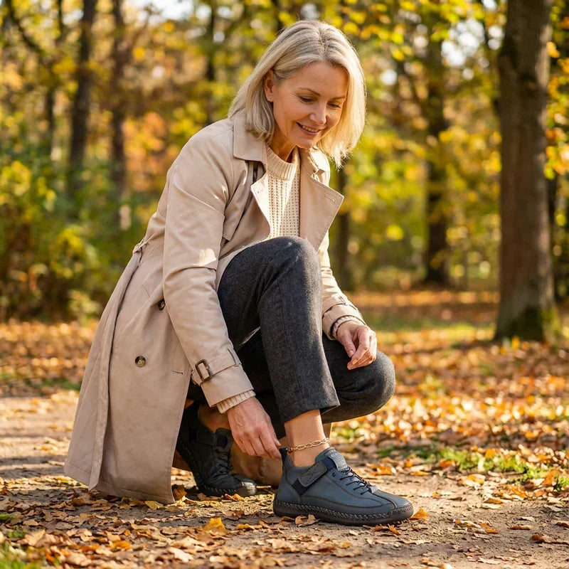 Gisela - Comfortabele orthopedische schoenen met leereffect