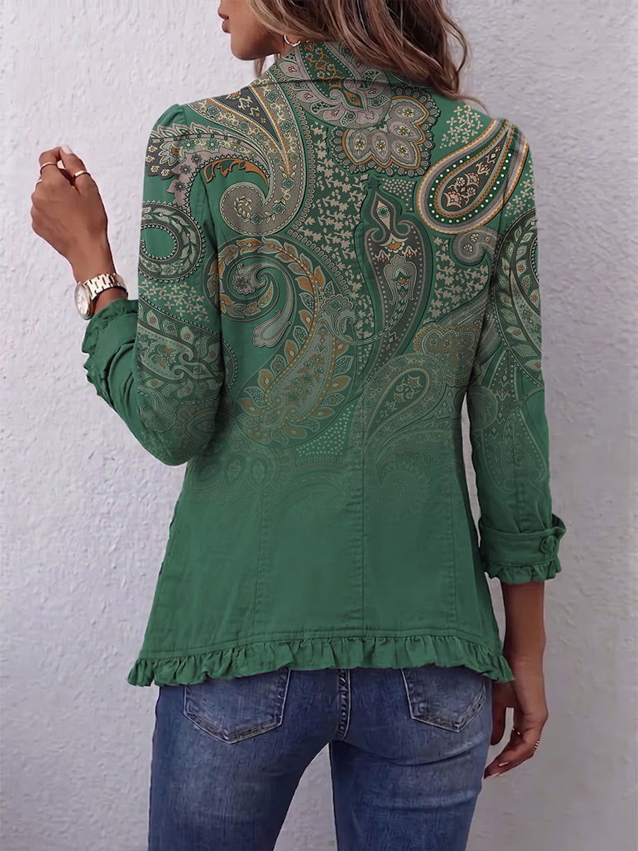 Jemara™ | Paisley Jas met Rimpelmanchetten