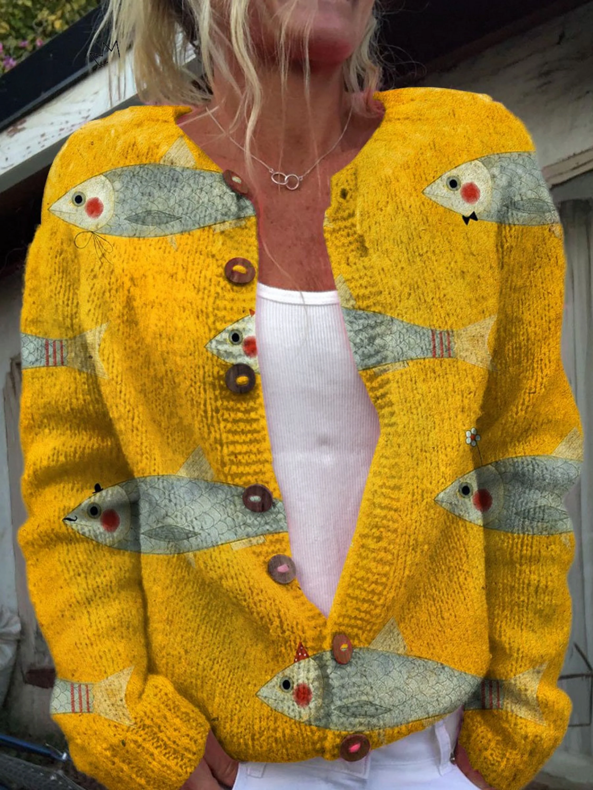 Anouk™ | Vintage Gebreide Cardigan Truien