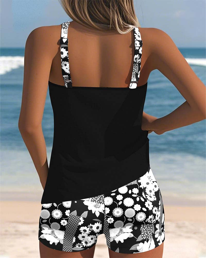 Laura - Twee-delig bikini set met bloemenprint