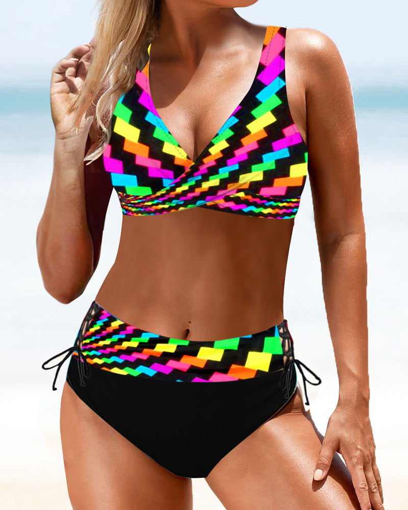 Eva - Vrolijke Kleurrijke Bikini