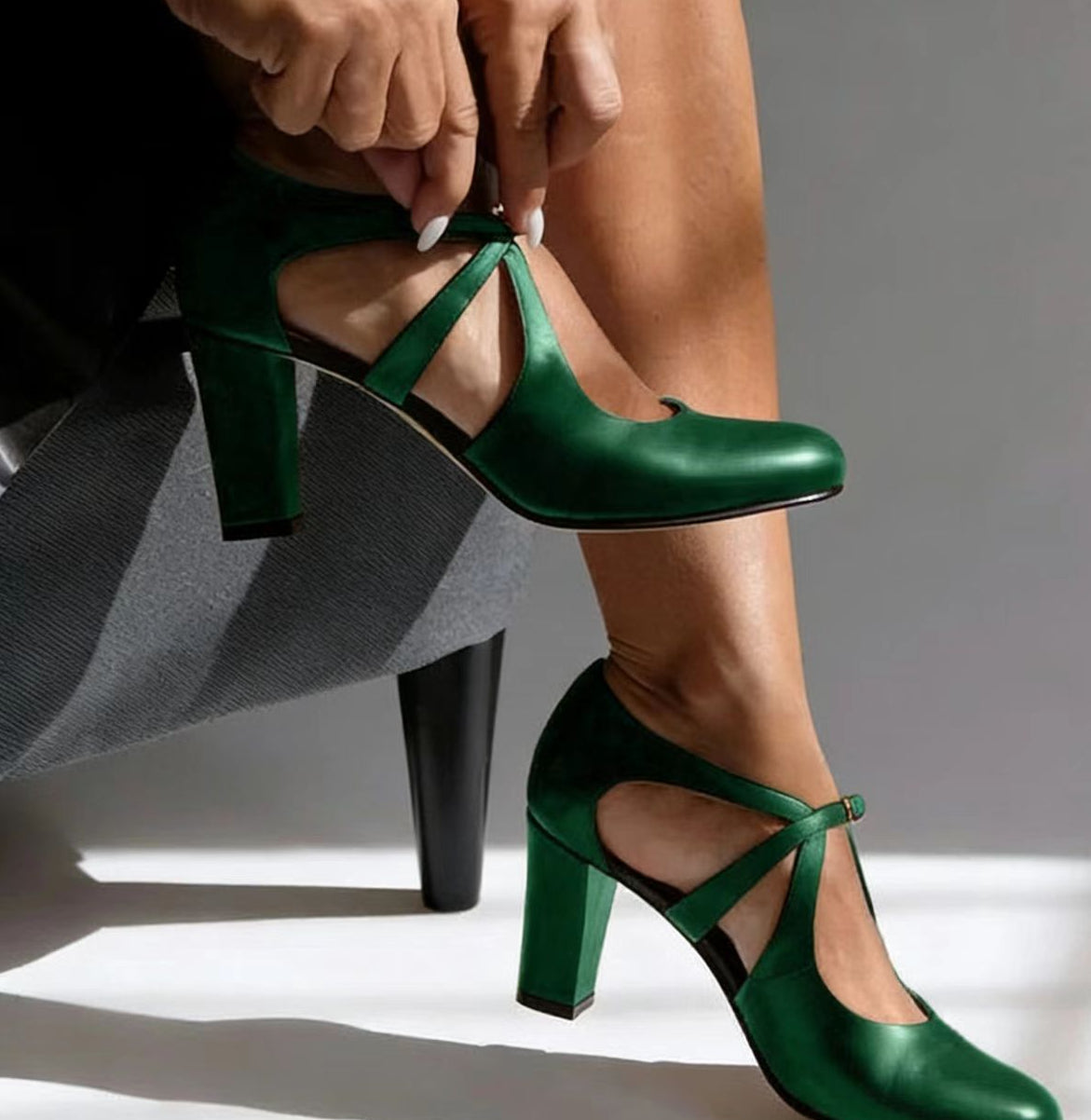Camille | Elegante Leren Hakken