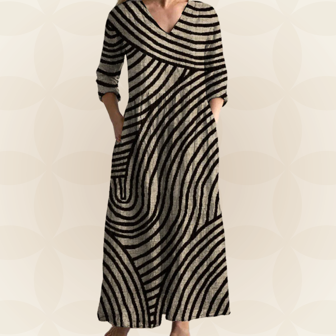 Mila – Vintage jurk met print