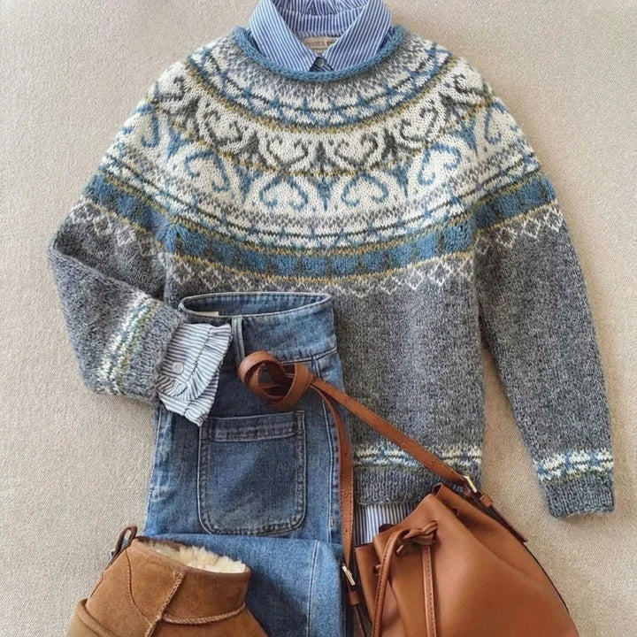 Cheryl™ | Chic Vintage Gebreide Trui