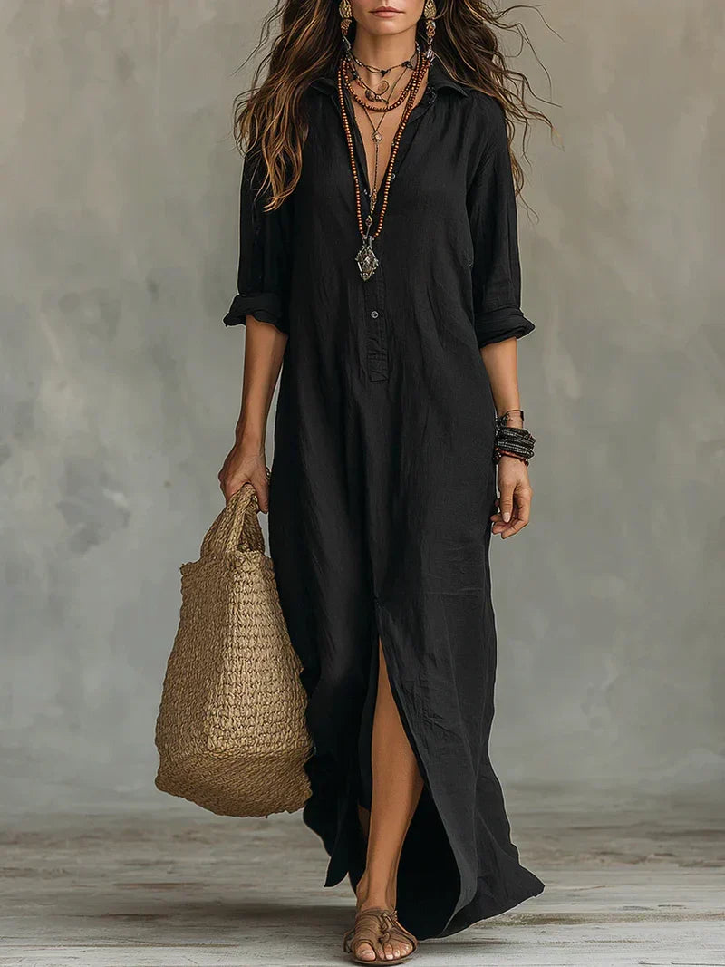 WILLOW | Moeiteloos Maxi-jurk met flatterende silhouet Veelzijdig voor de dagelijkse look