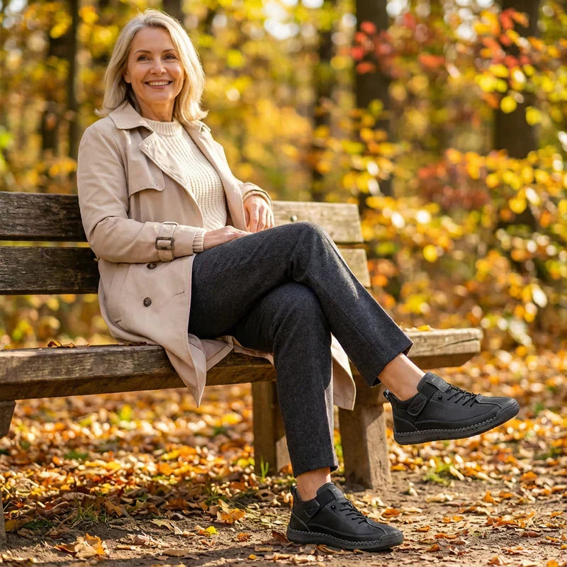Gisela - Comfortabele orthopedische schoenen met leereffect