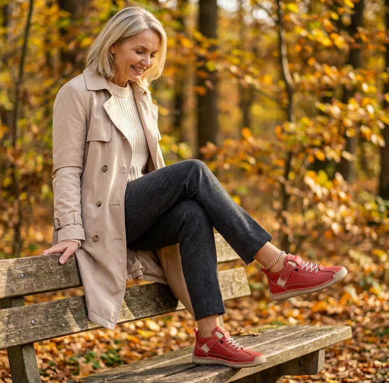 Gisela - Comfortabele orthopedische schoenen met leereffect