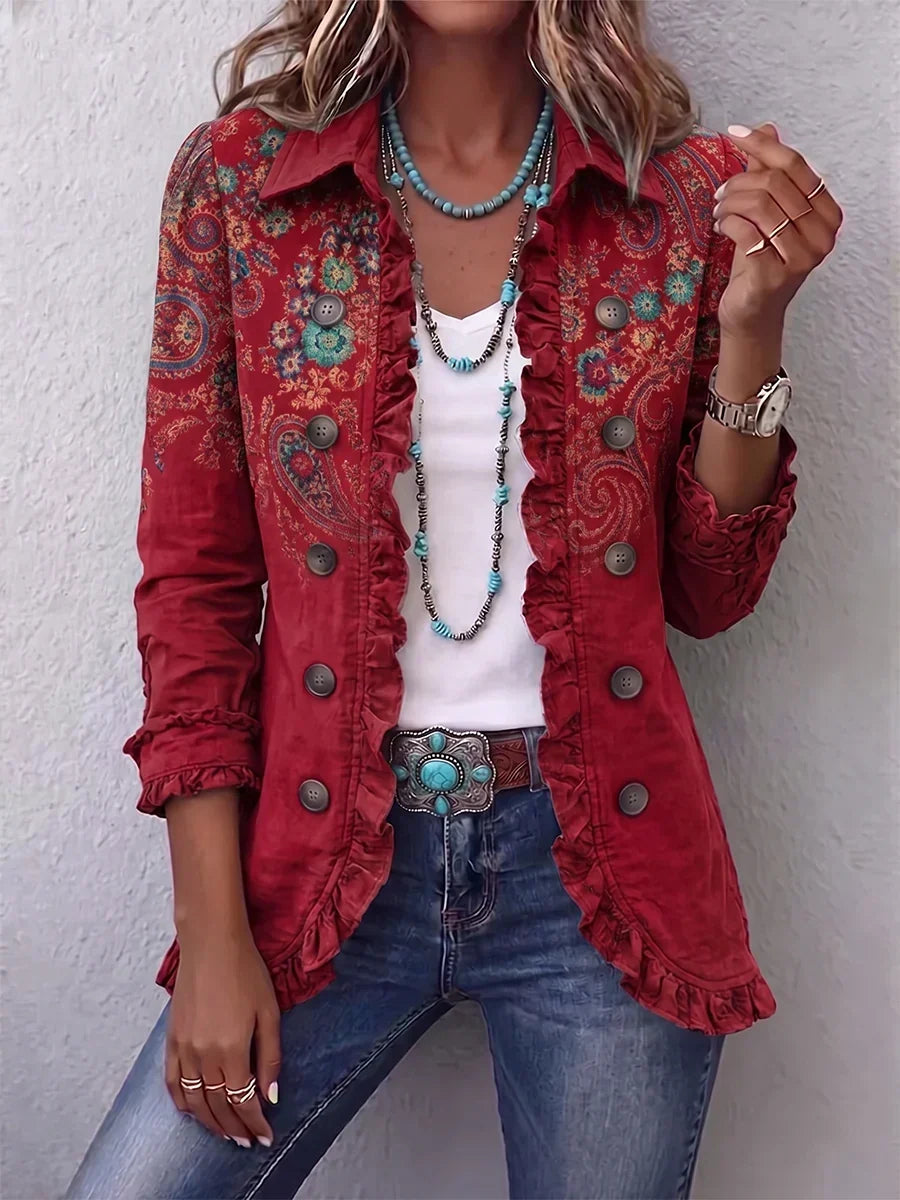 Fayrene™ | Boheemse Paisley Jas