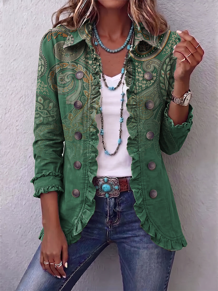 Jemara™ | Paisley Jas met Rimpelmanchetten